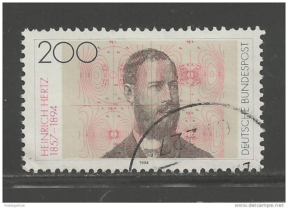 GERMANY 1994 Used Stamp(s) Heinrich Hertz Nr. 1710 - Used Stamps