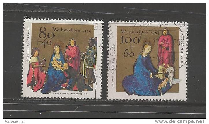 GERMANY 1994 Used Stamp(s) Christmas Serie Complete Nrs. 1770-1771 - Used Stamps