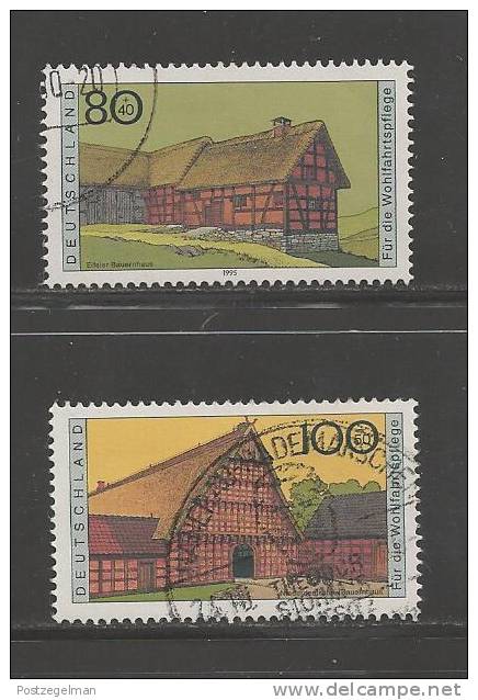 GERMANY 1995 Used Stamp(s) Architecture 2 Values Nrs. Between 1819=1823 - Used Stamps