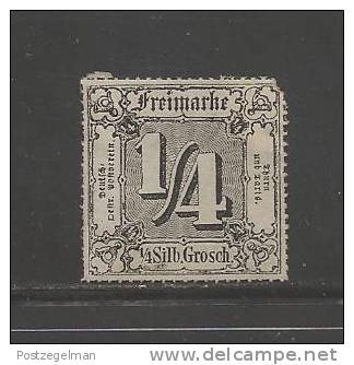 GERMANY -THURN &TAXIS 1862 Unused  (no Glue) Stamp 1/4 Silbergroschen Nr. 26 - Other & Unclassified