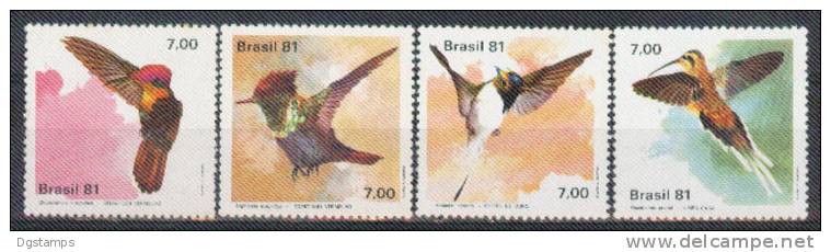 Brasil 1981 YT 1473-76 ** Fauna. Colibries. Ver Descripción Completa. - Ungebraucht