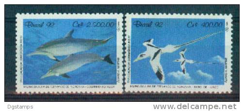 Brasil 1992 YT 2064-65 ** Preservacion Del Medio Ambiente Fauna Del Archipielago Fernando De Noronha. - Ungebraucht