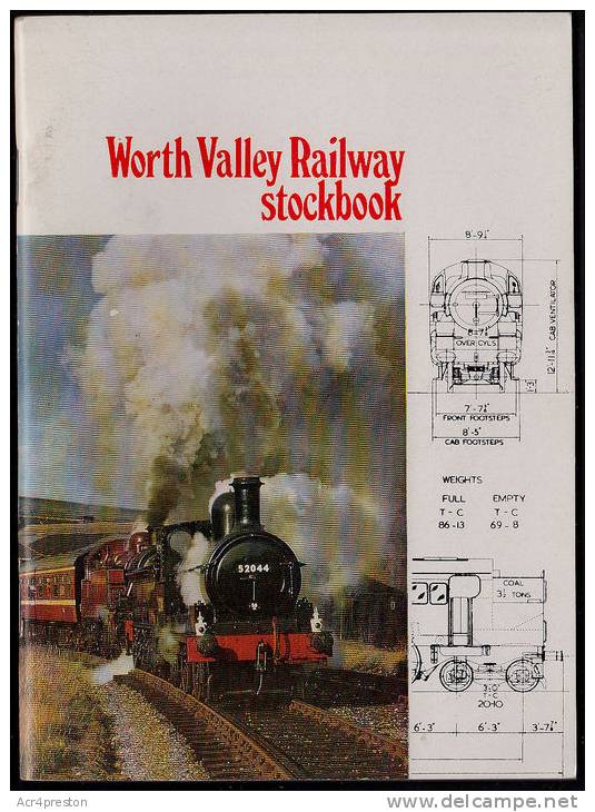 Msc624 Worth Valley Heritage Railway Stockbook, 1976 Edn  64pp - Other & Unclassified