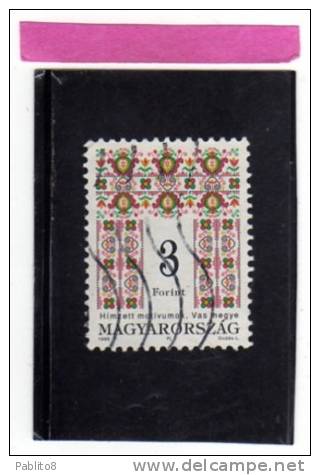 HUNGARY - UNGHERIA - MAGYAR 1995 ART DECO MOTIFS - ARTE: MOTIVI DECORATIVI USED - Usado