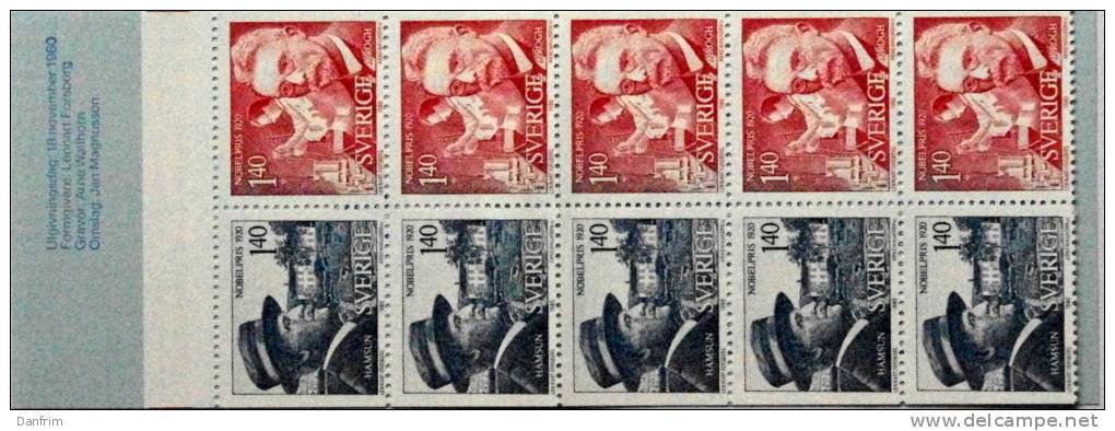 Sweden  1980  Markenheftchenmit MH 79  MiNr. 1129-1130  (**)  ( Lot Ks 177) - 1951-80