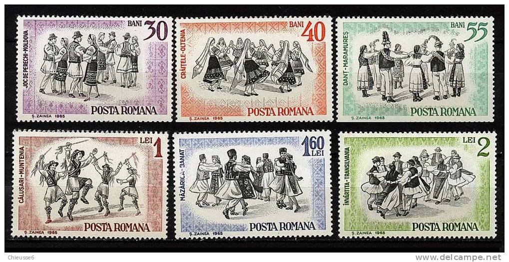 Roumanie **  N° 2199 à 2204 - Danses Folkloriques - Unused Stamps