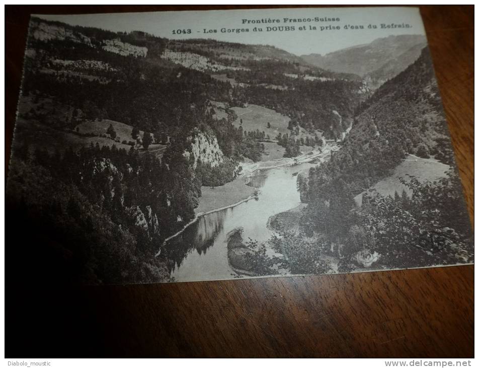 1043   Les Gorges Du Doubs Et La Prise D'eau Du Refrain - Sonstige & Ohne Zuordnung