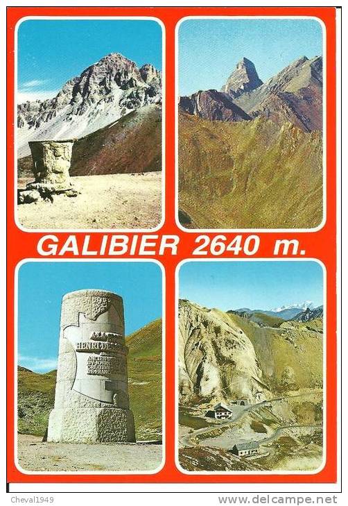 24134 .  Le Col Du Galibier   Multi Vue - Autres & Non Classés