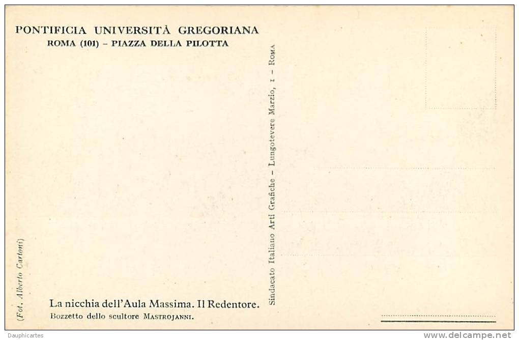 10 CPA : Pontificia Università Gregoriana, Piazza della Pilotta, Roma. 20 Scans. Edition Art Grafiche