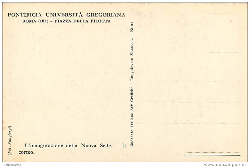 10 CPA : Pontificia Università Gregoriana, Piazza della Pilotta, Roma. 20 Scans. Edition Art Grafiche