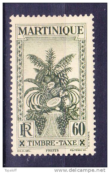 Martinique Taxe N°19 Neuf Charniere - Timbres-taxe