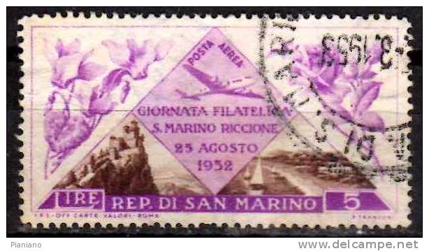 PIA -  SAN  MARINO  - 1952 : 4° Giornata Filatelica San Marino - Riccione -  (SAS  A103-A108) - Usados