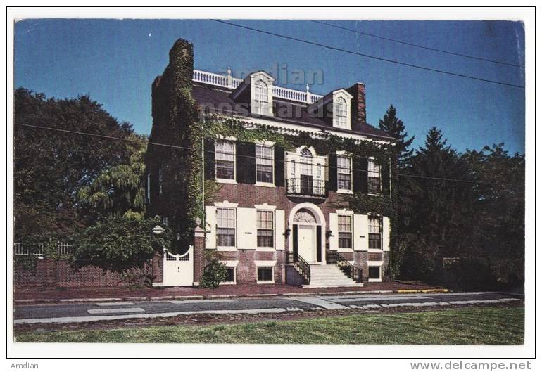 USA -NEW CASTLE DE ~READ HOUSE~ 1960s-1970s Vintage DELAWARE Postcard- GEORGIAN ARCHITECTURE [s2498] - Andere & Zonder Classificatie