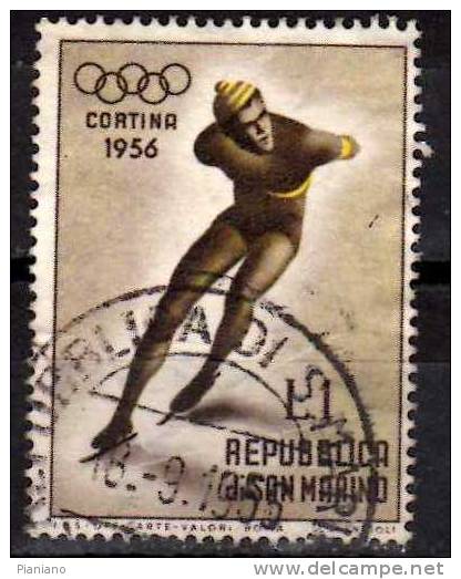 PIA - SAN  MARINO  - 1955 : 7° Giochi Olimpici Invernali Di Cortina D´ Ampezzo  -  (SAS  428) - Inverno1956: Cortina D'Ampezzo