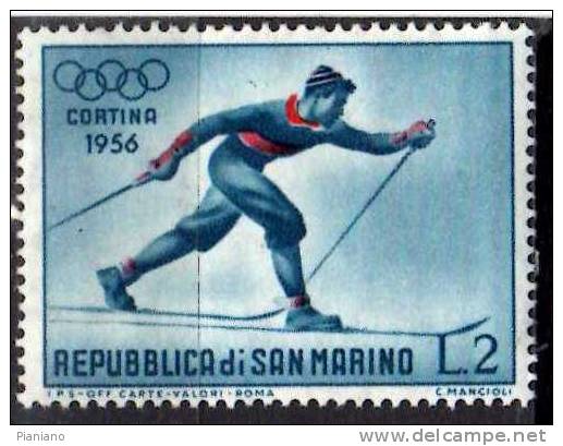 PIA - SAN  MARINO  - 1955 : 7° Giochi Olimpici Invernali Di Cortina D´ Ampezzo  -  (SAS  429) - Hiver 1956: Cortina D'Ampezzo