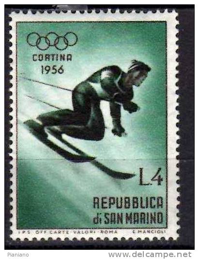PIA - SAN  MARINO  - 1955 : 7° Giochi Olimpici Invernali Di Cortina D´ Ampezzo  -  (SAS  431) - Winter 1956: Cortina D'Ampezzo