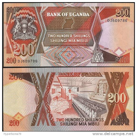 Uganda P 32 B - 200 Shillings 1991 - UNC - Uganda