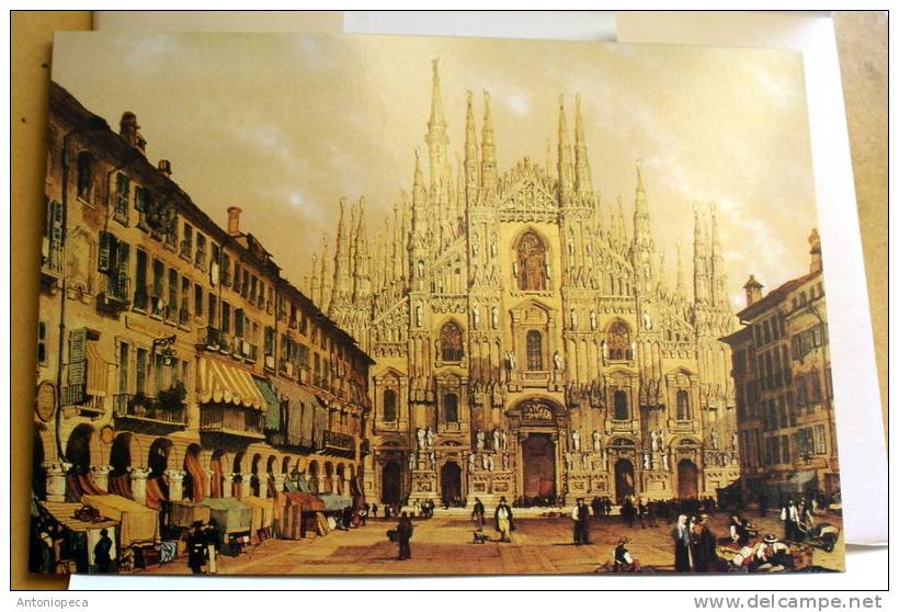 VATICANO 1986 - 4 OFFICIAL POSTCARDS "6TH CENTENARY FOUNDATION MILANO CATHEDRAL