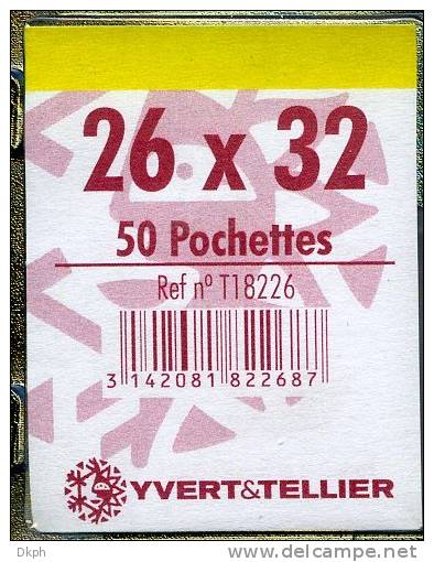 50 Pochettes Simple Soudure Fond Transparent 26X32 Mm - Schutzhüllen