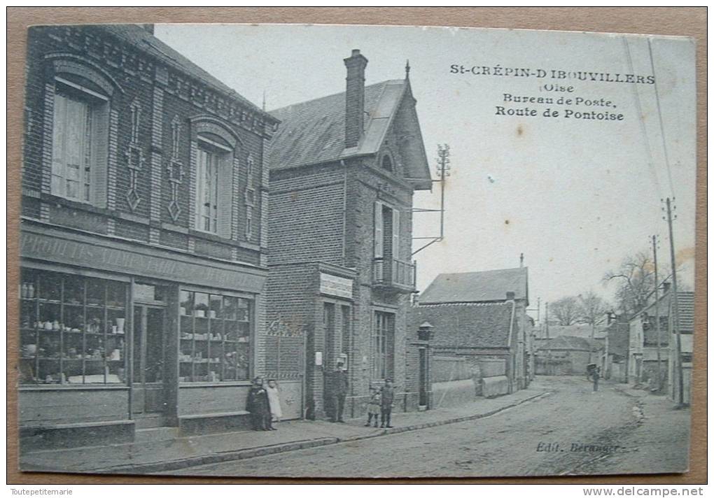 St Crépin D'ibouvillers - Bureau De Poste Route De Pontoise - épicerie Produits Alimentaires - Autres & Non Classés