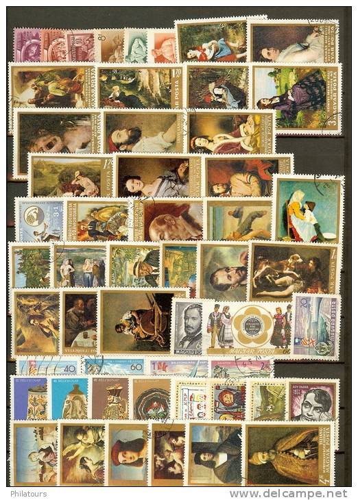 Collection Hongrie Timbres Petit Prix 2 Scans - Collections