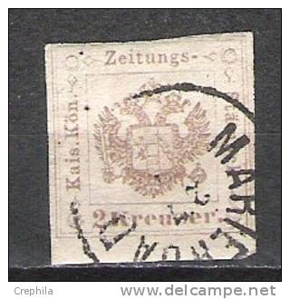 Autriche - Taxe Pour Journaux - 1858 - Y&T 3- Oblit. - Portomarken