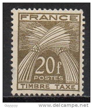 France - Taxe - 1946/55 - Yvert N° 87 ** - 1859-1959 Mint/hinged