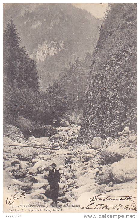 38 / VOREPPE / GORGES DE LA ROIZE  / DOS NON DIVISE / - Voreppe