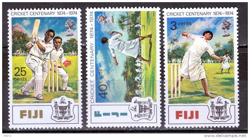 Fiji 1974 Centenary Of Cricket MNH** - Lot. 1009 - Fidji (1970-...)