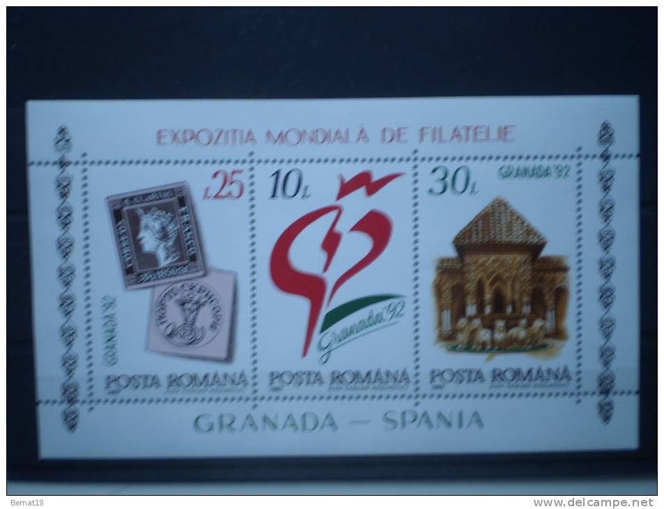 Romania 1992. Yvert Bloc 217 ** MNH. - Neufs