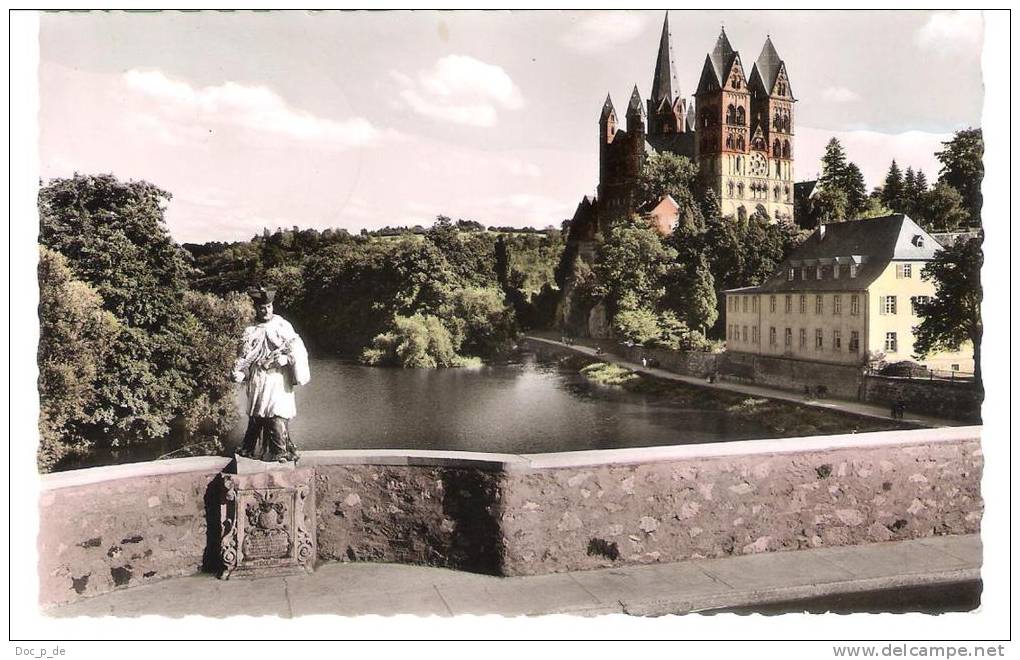 Deutschland - Limburg An Der Lahn - Lahnbrücke - Nepomuk Und Dom - Limburg