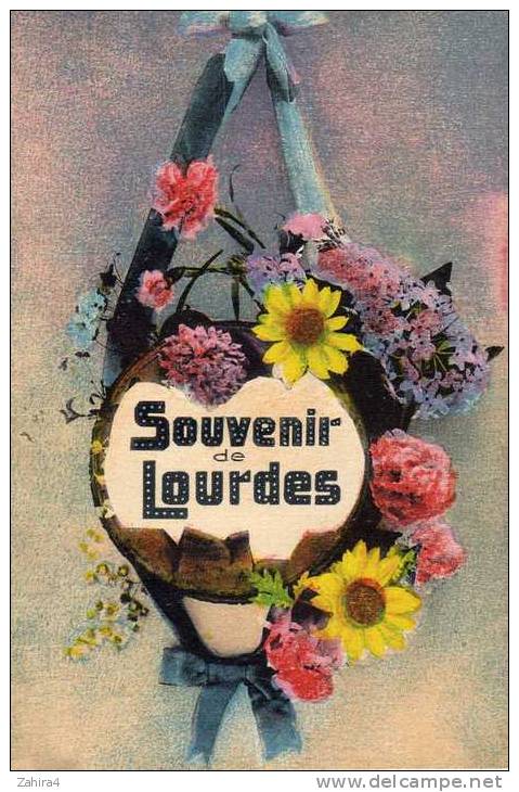 Souvenir De Lourdes - Fleurs - Gruss Aus.../ Grüsse Aus...