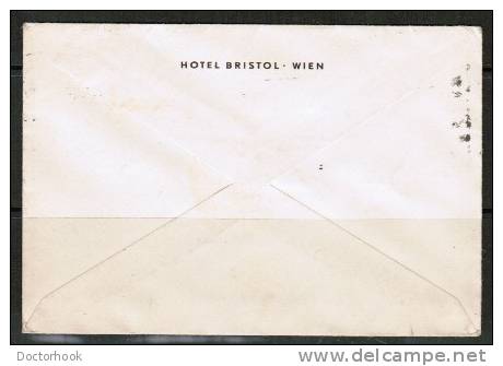 AUSTRIA    1937 BRISTOL HOTEL-VIENNA COVER TO USA  (9/12/37) - Lettres & Documents