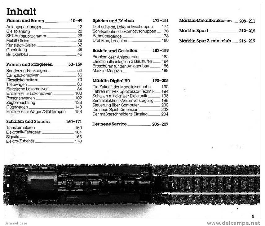 Märklin Katalog Gesammtprogramm 1985 / 86 HO  -  220 Seiten - Alemania