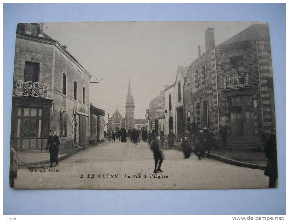 Ma Réf: 64-2-22.             LE GAVRE               La Rue De L'Eglise. - Le Gavre