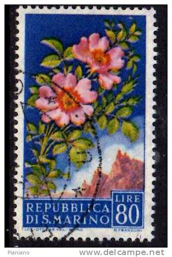 PIA -  SAN  MARINO  - 1957 : Fiori -  (SAS  458-67)