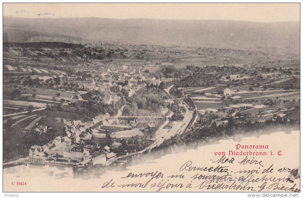 Panorama Von NIEDERBRONN I. ELS. - Niederbronn Les Bains