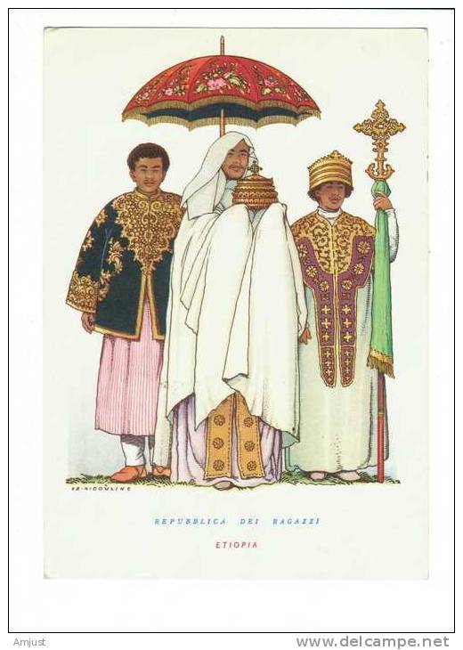 Cartolina, Republica Dei Ragazzi (Etiopia) - Personnages