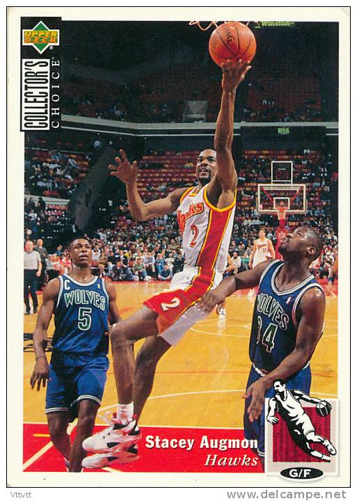 Basket NBA (1994), STACEY AUGMON, HAWKS, Collector´s Choice (n° 59), Upper Deck, Trading Cards... - 1990-1999