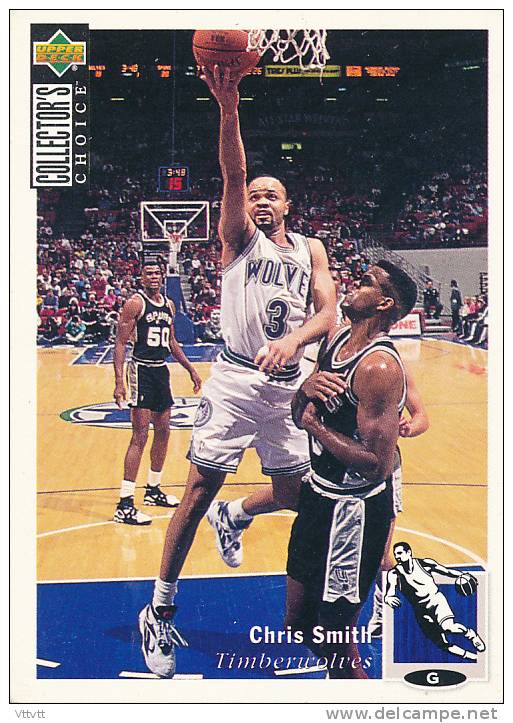 Basket NBA (1994), CHTIS SMITH, TIMBERWOLVES, Collector´s Choice (n° 46), Upper Deck, Trading Cards... - 1990-1999