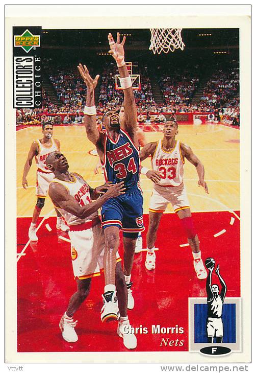 Basket NBA (1994), CHRIS MORRIS, NETS, Collector´s Choice (n° 148), Upper Deck, Trading Cards... - 1990-1999