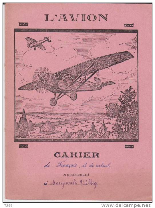 Protège-cahiers L'avion - Coberturas De Libros