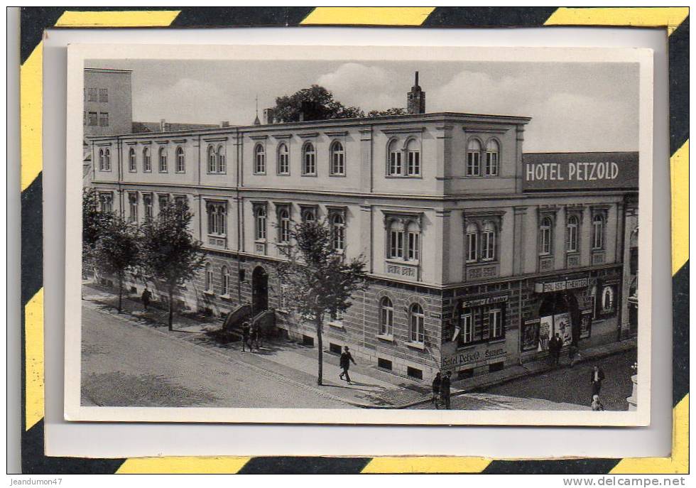 HOTEL PETZOLD. - . NON CIRCULEE - Helmstedt