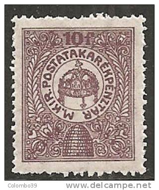 Ungheria 1916 Cassa Di Risparmio MNH**  -  Yv. 1 - Oficiales