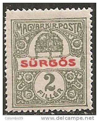 Ungheria 1916  Per Giornali  MNH**  -  Yv. 9 - Dienstmarken