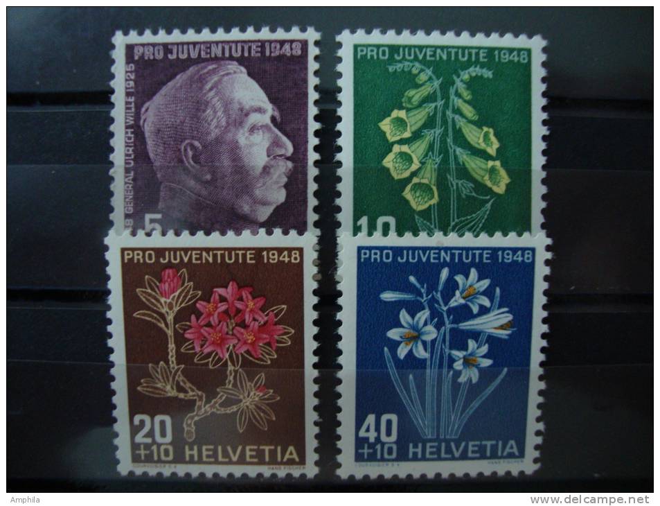000 1948 Alpine Flowers  Alpenblumen  Fleurs Des Alpes - Unused Stamps