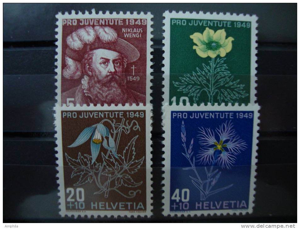 000 1949 Alpenblumen  Fleurs Des Alpes   Alpine Flora - Unused Stamps