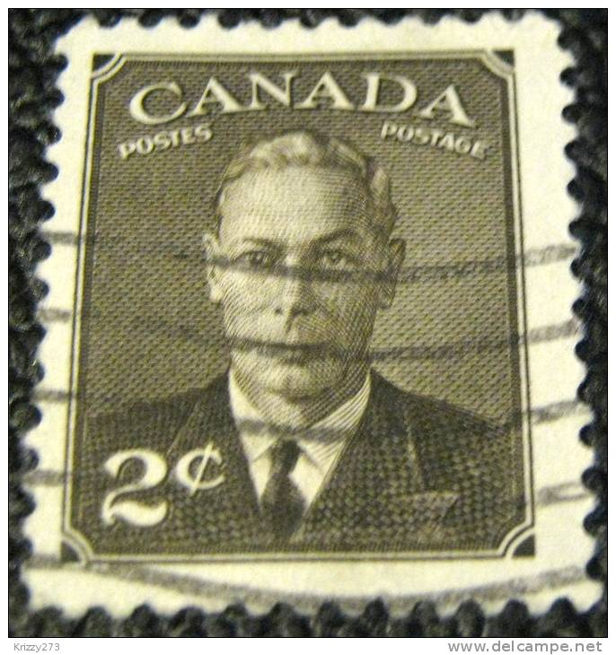 Canada 1949 King George VI 2c - Used - Oblitérés