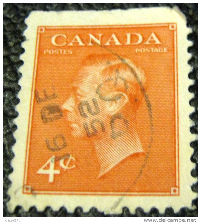 Canada 1949 King George VI 4c - Used - Oblitérés