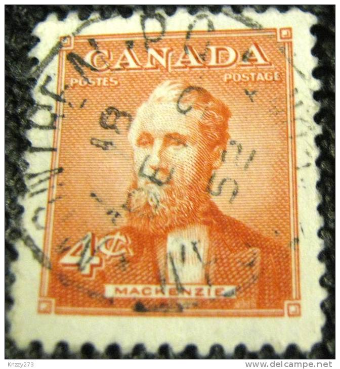 Canada 1951 Prime Minister Mackenzie 4c - Used - Usati